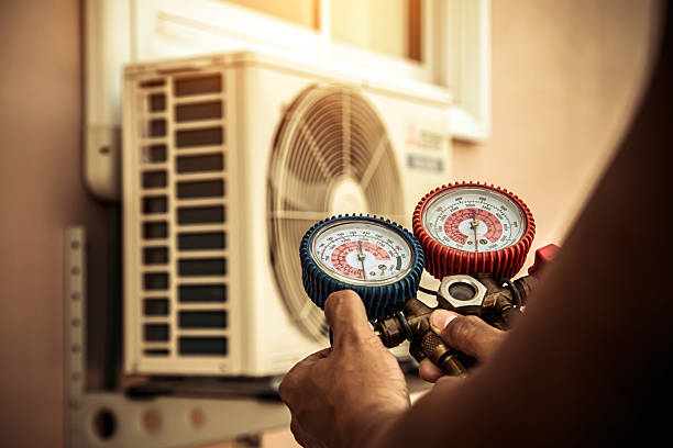 Professional Hvac Installation technician working in Rancho Cucamonga, CA
